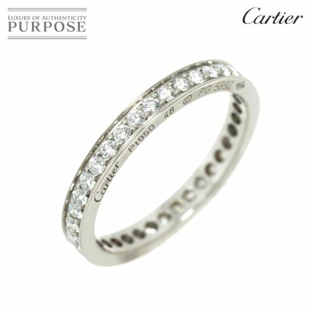 Cartier(カルティエ)のカルティエ Cartier バレリーナ #48 リング ダイヤ Pt プラチナ 指輪 フルエタニティ VLP 90220335 レディースのアクセサリー(リング(指輪))の商品写真