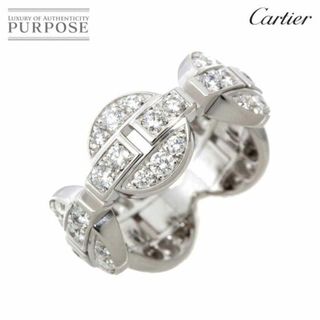 カルティエ(Cartier)のカルティエ Cartier イマリア #50 リング フル ダイヤ K18 WG ホワイトゴールド 750 指輪【証明書付き】 VLP 90220898(リング(指輪))