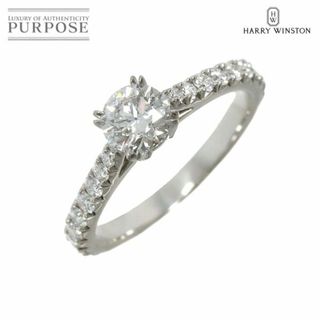 ハリーウィンストン(HARRY WINSTON)のハリーウィンストン HARRY WINSTON ダイヤ 0.52ct E/VVS1/3EX 8号 リング Pt 指輪【証明書・鑑定書付き】 VLP 90225374(リング(指輪))