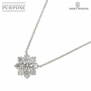 ハリーウィンストン(HARRY WINSTON)のハリーウィンストン HARRY WINSTON サンフラワー SM ダイヤ 0.71ct E/VS2/3EX ネックレス 41cm プラチナ 証明書 鑑定書 VLP 90227358(ネックレス)