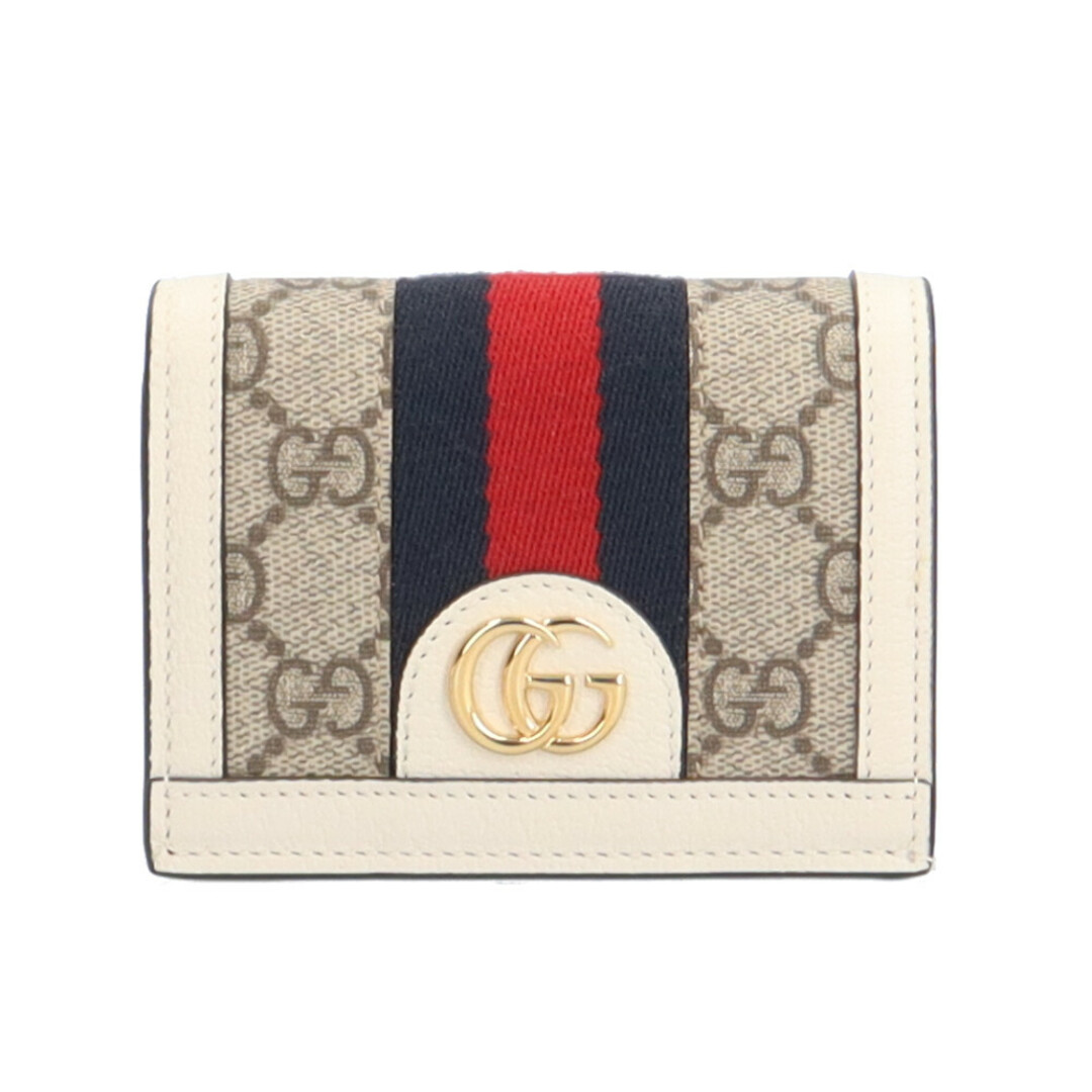 Gucci(グッチ)のグッチ オフィディア 二つ折り財布 GGスプリームキャンバス 623155 2067 レディース GUCCI  中古 レディースのファッション小物(財布)の商品写真