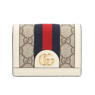 グッチ(Gucci)のグッチ オフィディア 二つ折り財布 GGスプリームキャンバス 623155 2067 レディース GUCCI  中古(財布)