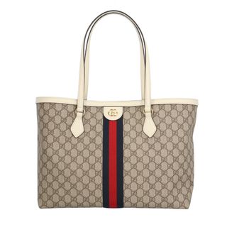 グッチ(Gucci)のグッチ GGスプリーム トートバッグ GGスプリームキャンバス 631685 525040 ベージュ レディース GUCCI  中古(トートバッグ)