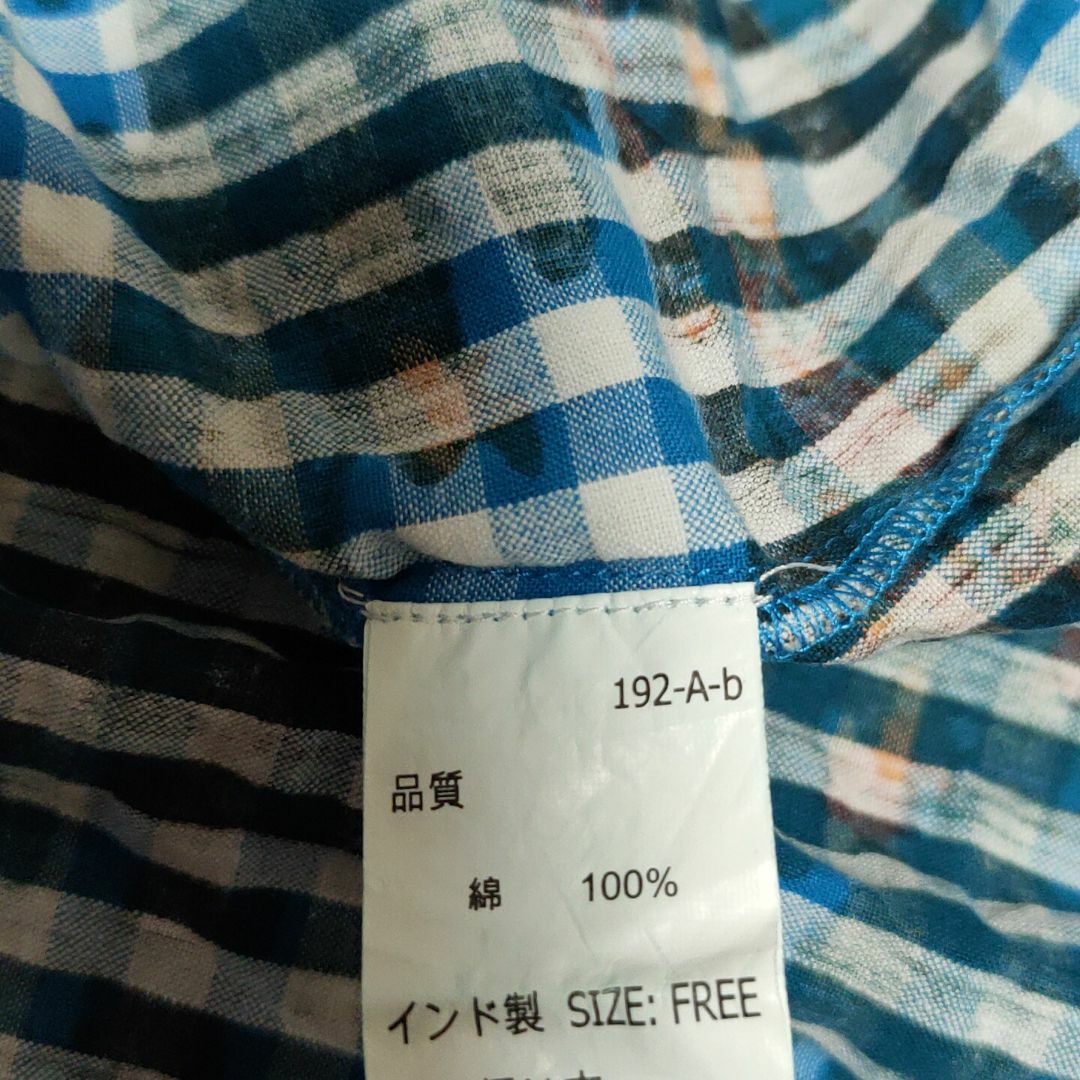 titicaca(チチカカ)のTITICACA トップス フリーサイズ 柄 チェック ドルマン ✓2139 レディースのトップス(Tシャツ(長袖/七分))の商品写真