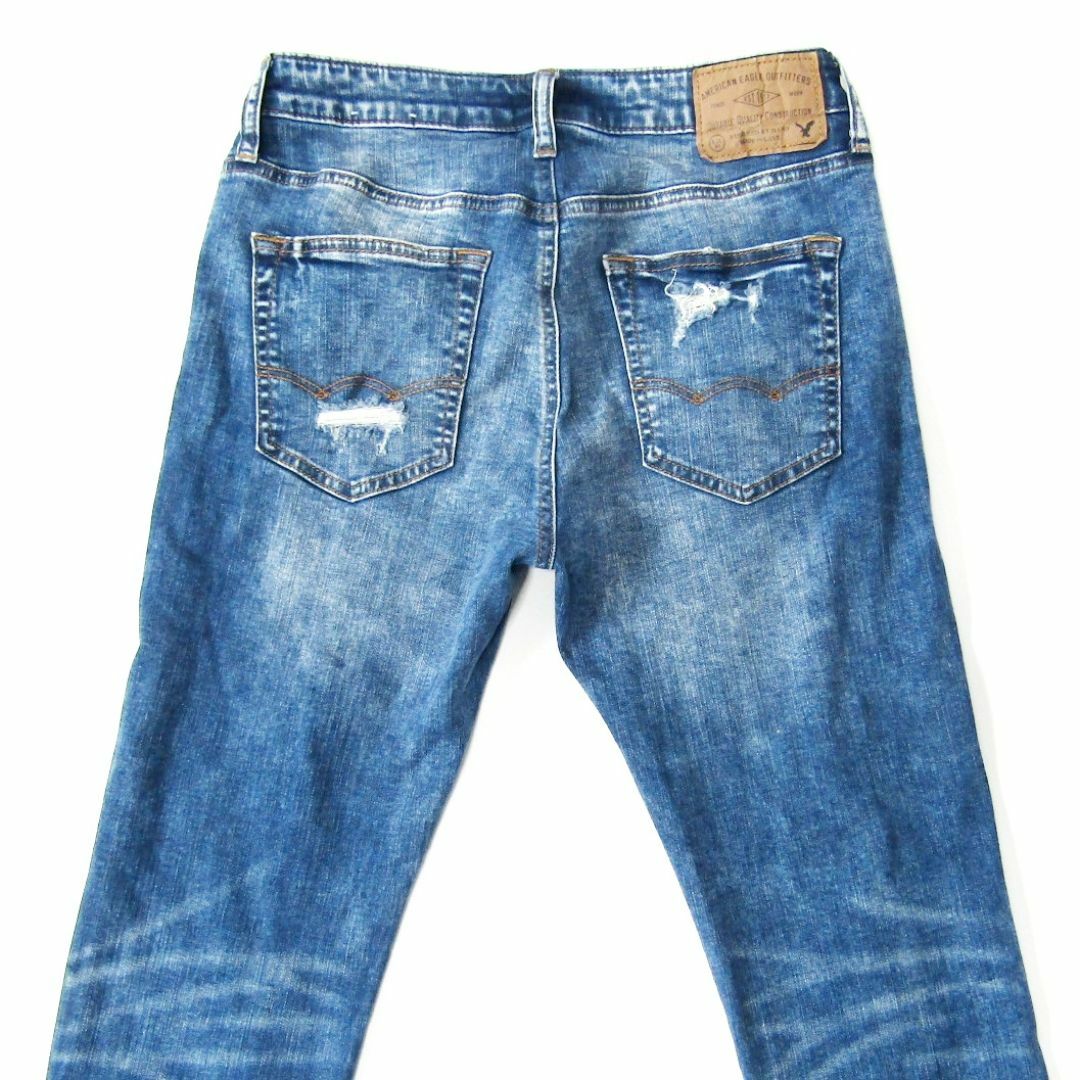 American Eagle(アメリカンイーグル)のアメリカンイーグルSLIM▼強ストレッチ▼クラッシュ加工▼29▼W約76cm メンズのパンツ(デニム/ジーンズ)の商品写真