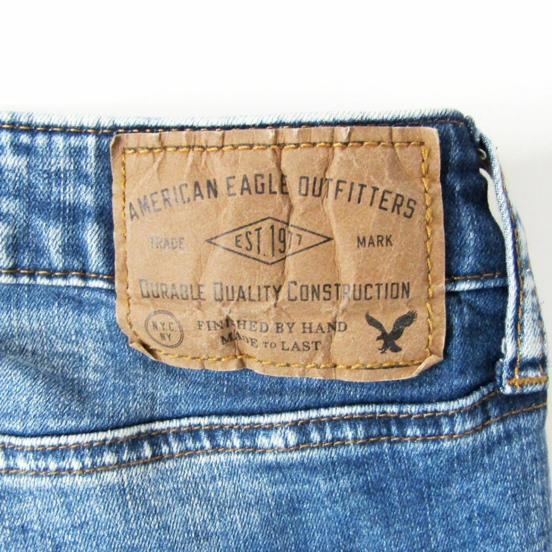 American Eagle(アメリカンイーグル)のアメリカンイーグルSLIM▼強ストレッチ▼クラッシュ加工▼29▼W約76cm メンズのパンツ(デニム/ジーンズ)の商品写真