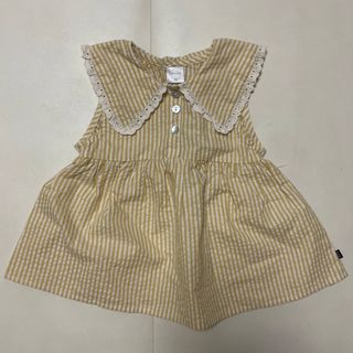 フタフタ(futafuta)の【タグ付き未使用品】フタフタ♡ストライプチュニック(90センチ)(Tシャツ/カットソー)