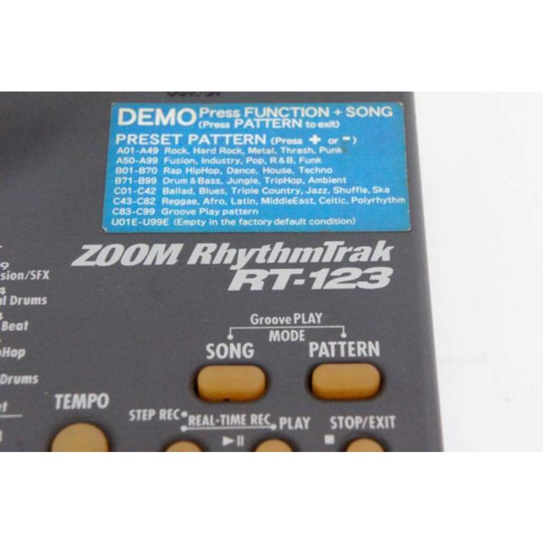 【中古】ZOOMズーム リズムマシン RythmTrak RT-123 楽器の楽器 その他(その他)の商品写真