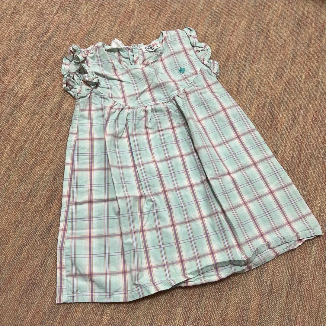 POLO RALPH LAUREN(ポロラルフローレン)のPOLO Baby チェックワンピース　100 キッズ/ベビー/マタニティのキッズ服女の子用(90cm~)(ワンピース)の商品写真