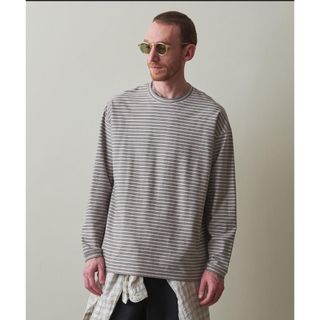 steven alan - スティーブンアラン　オーガニックコットンボーダーロングスリーブTシャツ