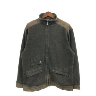 バーブァー(Barbour)のBarbour バブアー フリースジャケット ブラウン (メンズ LARGE) 中古 古着 Q2771(その他)