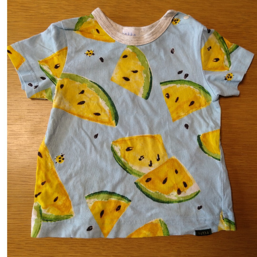 hakka baby(ハッカベビー)のhakka baby  スイカＴシャツ  サイズ80 キッズ/ベビー/マタニティのベビー服(~85cm)(Ｔシャツ)の商品写真