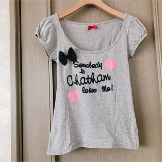 ダズリン(dazzlin)の【dazzlin】パフスリーブ Tシャツ トップス カットソー 半袖 プリントT(Tシャツ(半袖/袖なし))