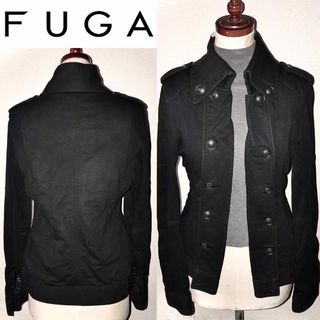 フーガ(FUGA)の美品 FUGA フーガ 送料込 ナポレオン ライダース ジャケット 44 ロック(ライダースジャケット)