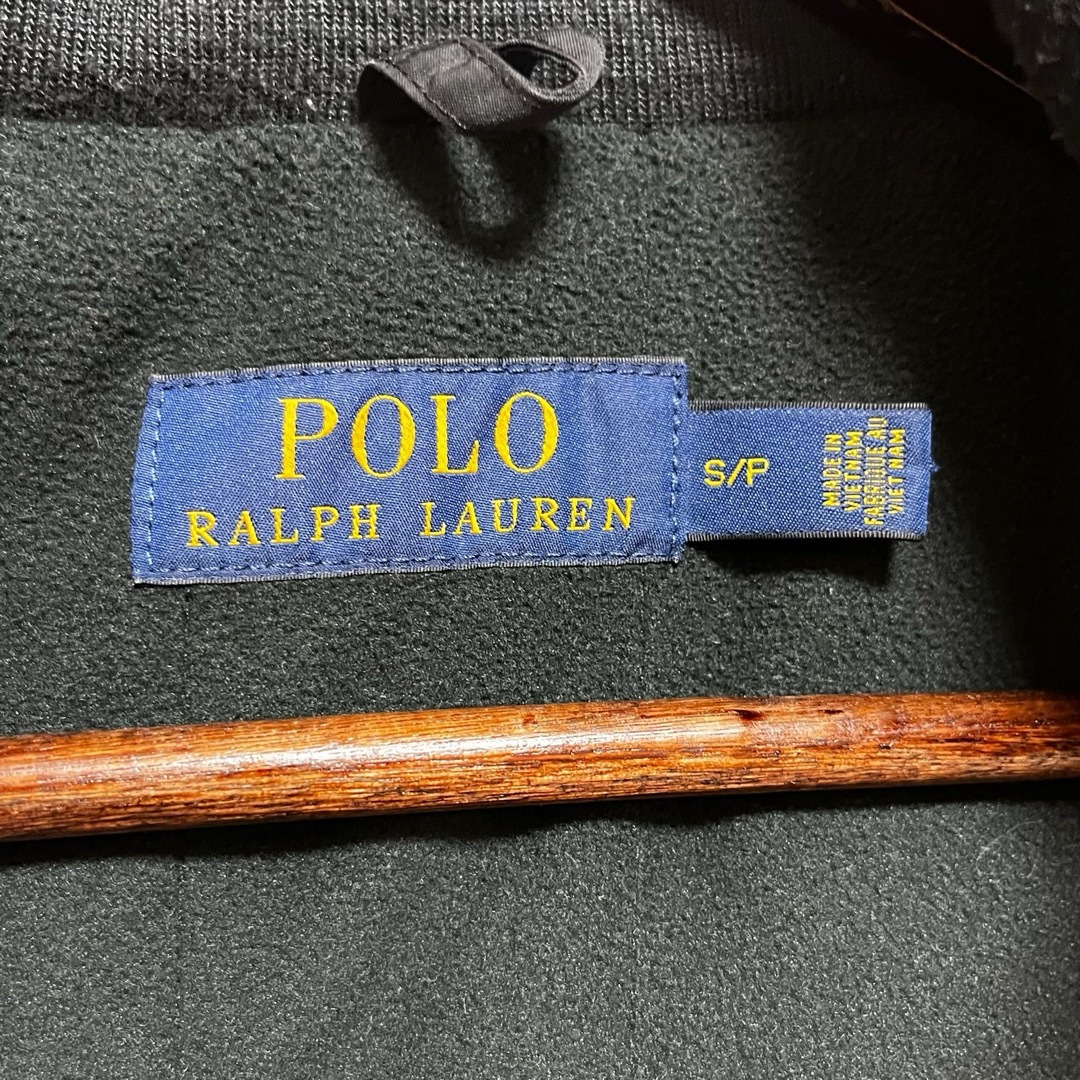 Ralph Lauren(ラルフローレン)の★ラルフローレン ブルゾン ジャケット ブラック 赤ポニー刺繍 S 内側フリース メンズのジャケット/アウター(ブルゾン)の商品写真