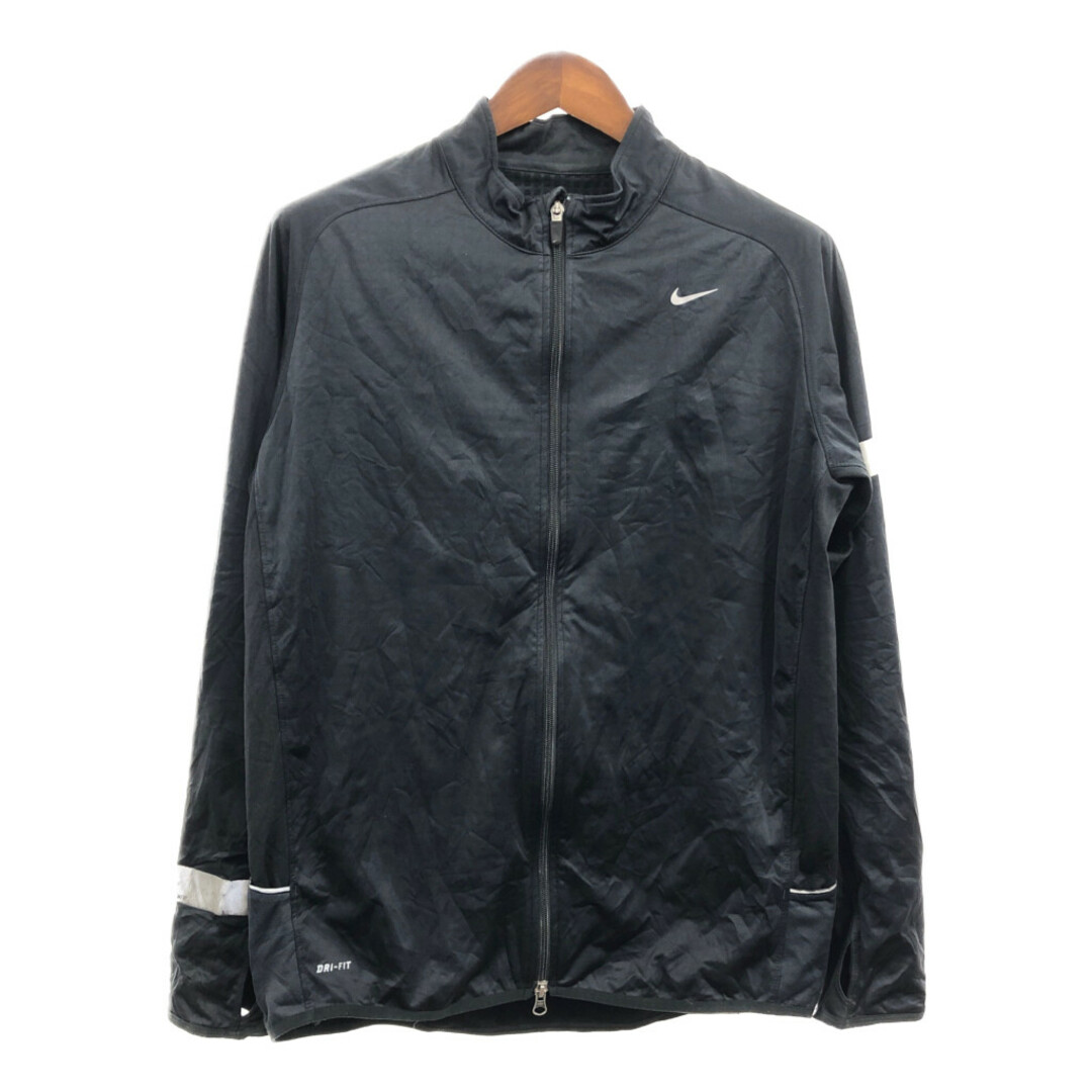 NIKE(ナイキ)のNIKE ナイキ ジャージ トラックジャケット スポーツ ブラック (メンズ L) 中古 古着 Q2814 メンズのジャケット/アウター(その他)の商品写真