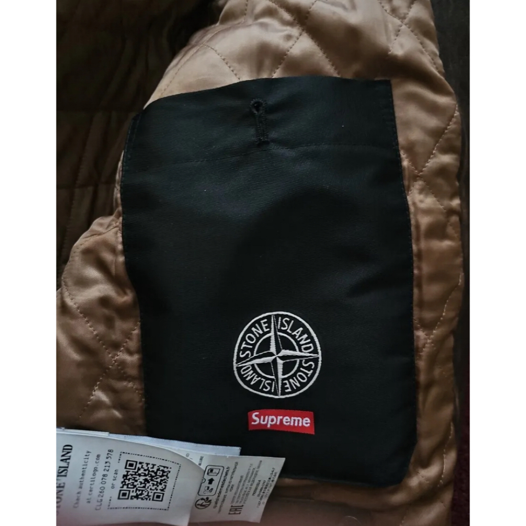 Supreme(シュプリーム)のSupreme x Stone Island レザー ボンバー メンズのジャケット/アウター(レザージャケット)の商品写真