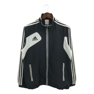 アディダス(adidas)のadidas アディダス ジャージ トラックジャケット スポーツ ブラック (メンズ L) 中古 古着 Q2825(その他)