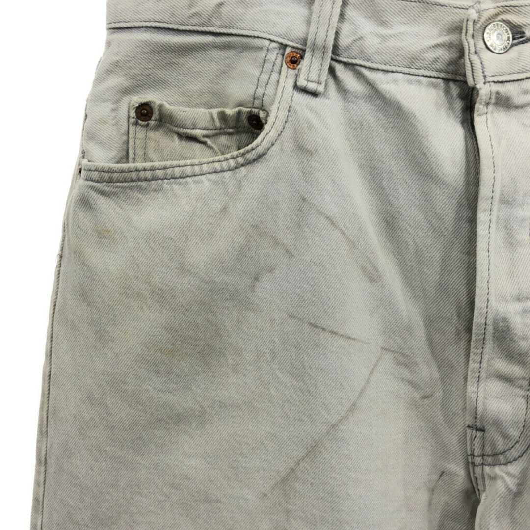 Levi's(リーバイス)の80年代 USA製 Levi's リーバイス 501-0557 デニムパンツ アメカジ ホワイト (メンズ W36 L34) 中古 古着 Q2848 メンズのパンツ(デニム/ジーンズ)の商品写真