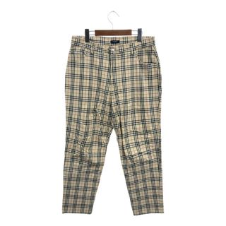 バーバリー(BURBERRY)のBURBERRY バーバリー チェックパンツ ベージュ (レディース 14) 中古 古着 Q2877(その他)