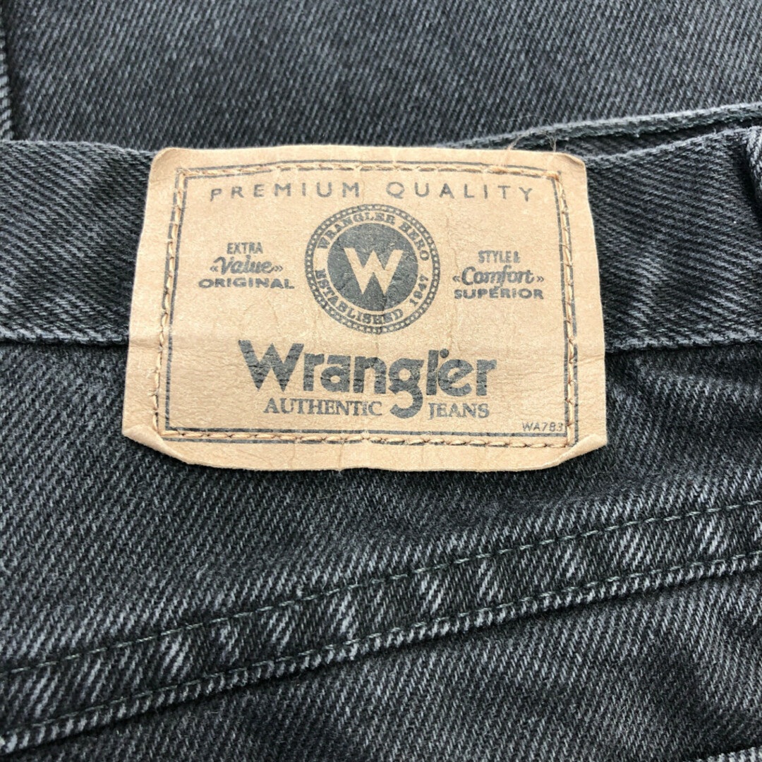 Wrangler(ラングラー)のWrangler ラングラー デニムパンツ アメカジ ブラック (メンズ 32×30) 中古 古着 Q2885 メンズのパンツ(デニム/ジーンズ)の商品写真