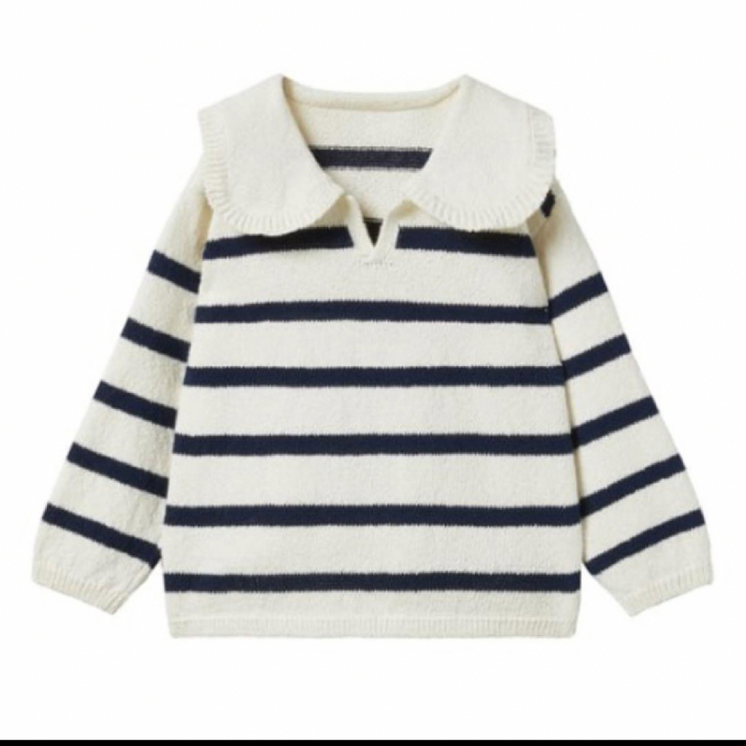 ZARA KIDS(ザラキッズ)の◎ZARA kids ストライプ　マリンセーター　98 キッズ/ベビー/マタニティのキッズ服女の子用(90cm~)(ニット)の商品写真