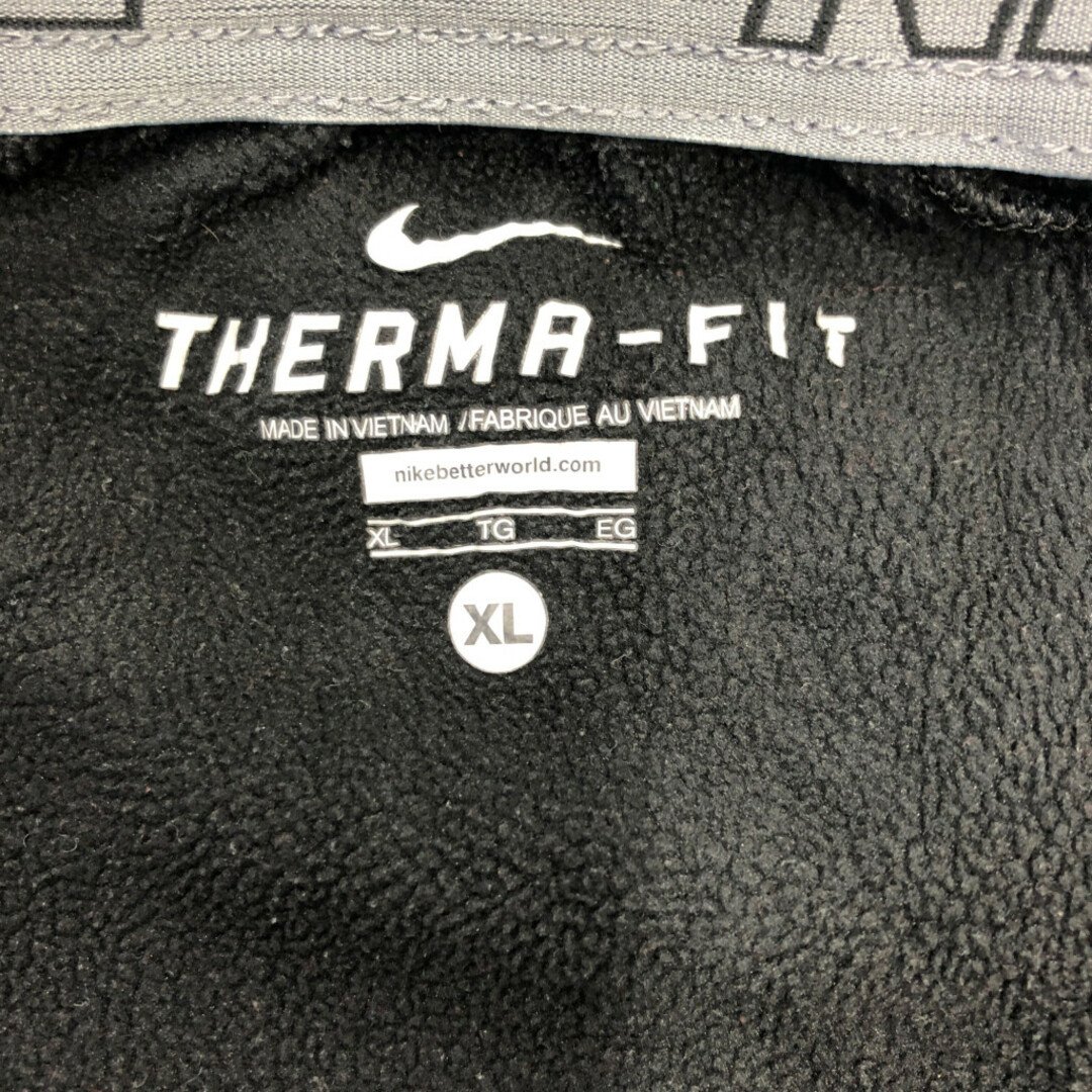 NIKE(ナイキ)のNIKE ナイキ THERMA-FIT ジャージパンツ スポーツ ブラック (メンズ XL) 中古 古着 Q2893 メンズのパンツ(その他)の商品写真