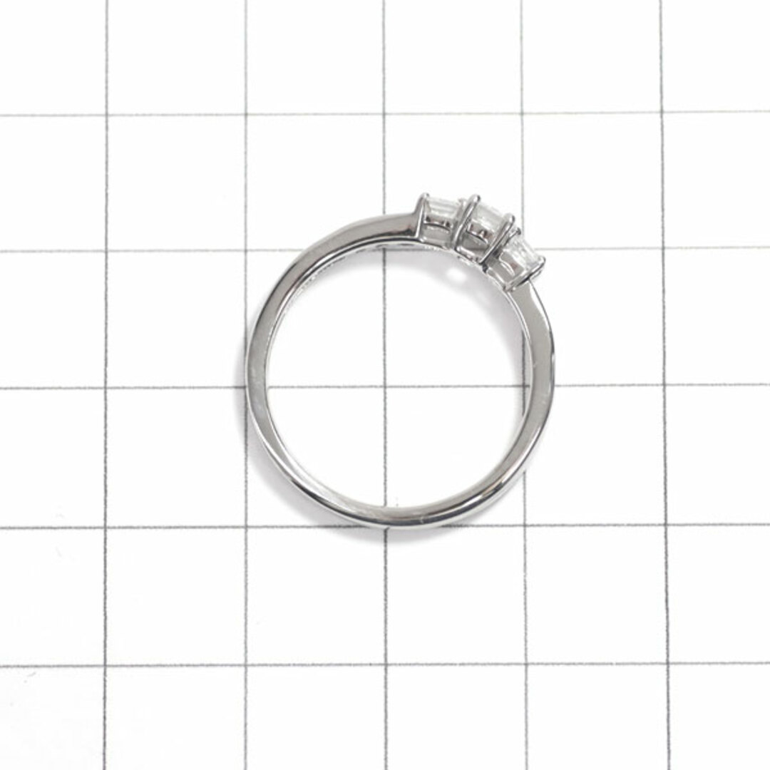 GSTV Pt950 クリスカット アッシャー/プリンセスカット ダイヤモンド リング 0.20ct D0.55ct レディースのアクセサリー(リング(指輪))の商品写真