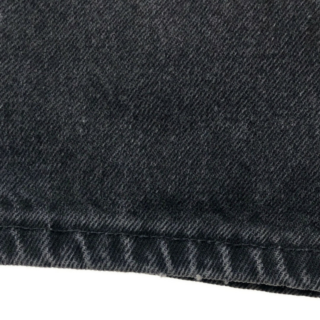 Wrangler(ラングラー)のUSA製 Wrangler ラングラー デニムパンツ アメカジ ブラック (メンズ W32 L30) 中古 古着 Q2895 メンズのパンツ(デニム/ジーンズ)の商品写真