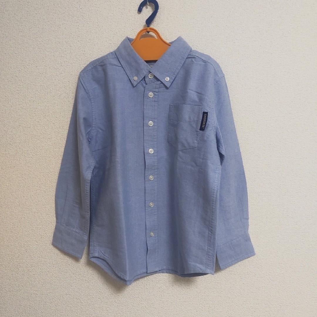 コットンシャツ　オックスフォードシャツ　130 キッズ/ベビー/マタニティのキッズ服男の子用(90cm~)(ブラウス)の商品写真