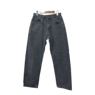 ラングラー(Wrangler)のWrangler ラングラー デニムパンツ アメカジ ブラック (メンズ 30×30) 中古 古着 Q2899(デニム/ジーンズ)