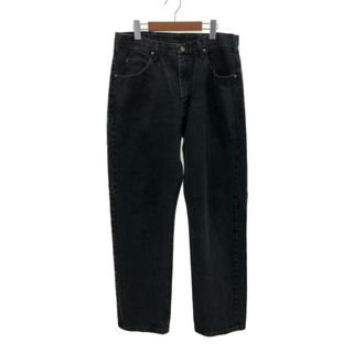 ラングラー(Wrangler)のWrangler ラングラー デニムパンツ ブラック (メンズ 34/32) 中古 古着 Q2902(デニム/ジーンズ)