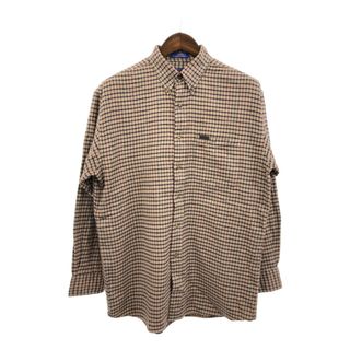 ペンドルトン(PENDLETON)のPENDLETON ペンドルトン 長袖シャツ アメカジ チェック ベージュ (メンズ M) 中古 古着 Q2932(シャツ)