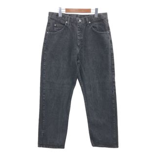 ラングラー(Wrangler)のWrangler ラングラー デニムパンツ アメカジ ブラック (メンズ W34 L29) 中古 古着 Q2975(デニム/ジーンズ)