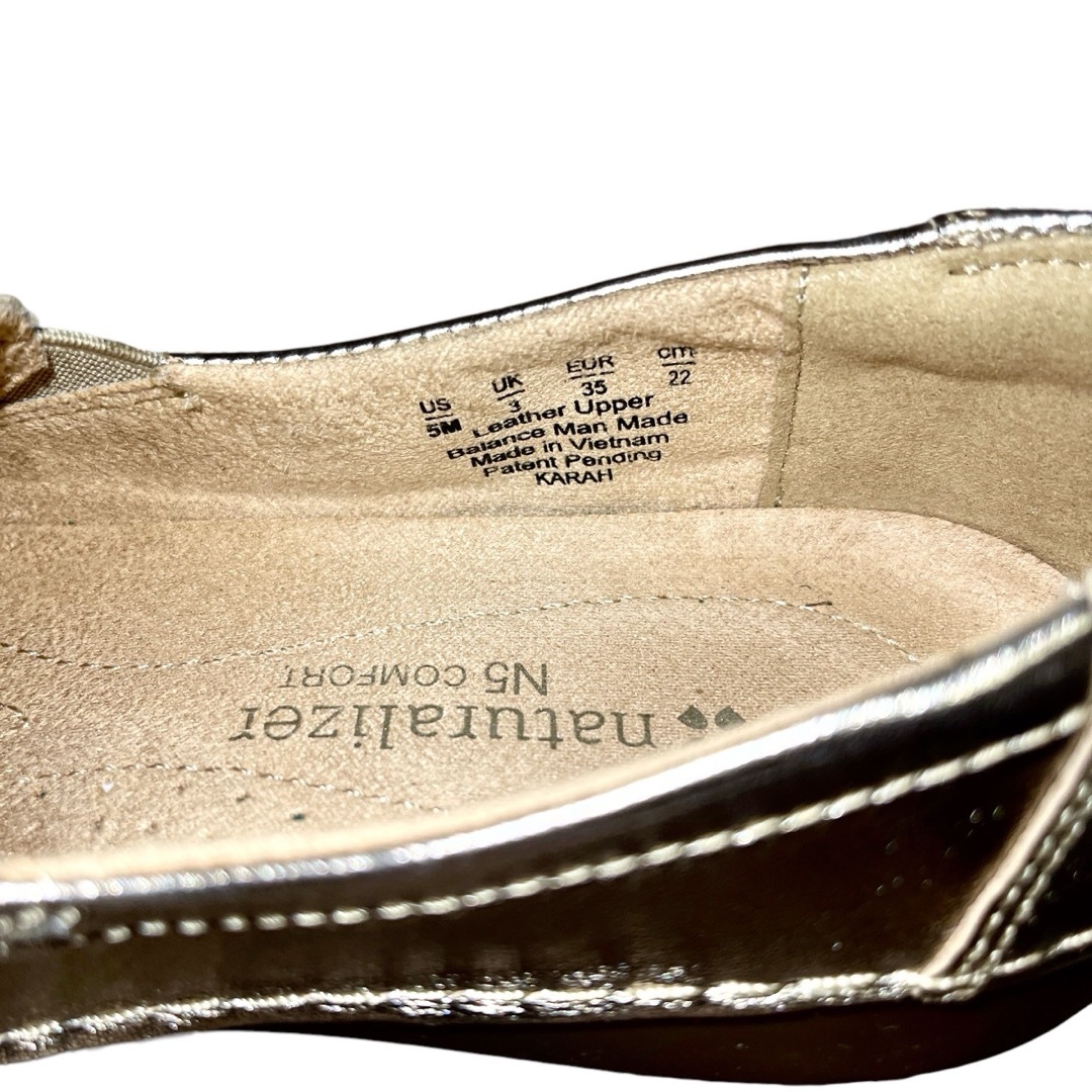 NATURALIZER(ナチュラライザー)の美品✨naturalizer スリッポンコンフォートレザーシューズ22cm レディースの靴/シューズ(スリッポン/モカシン)の商品写真