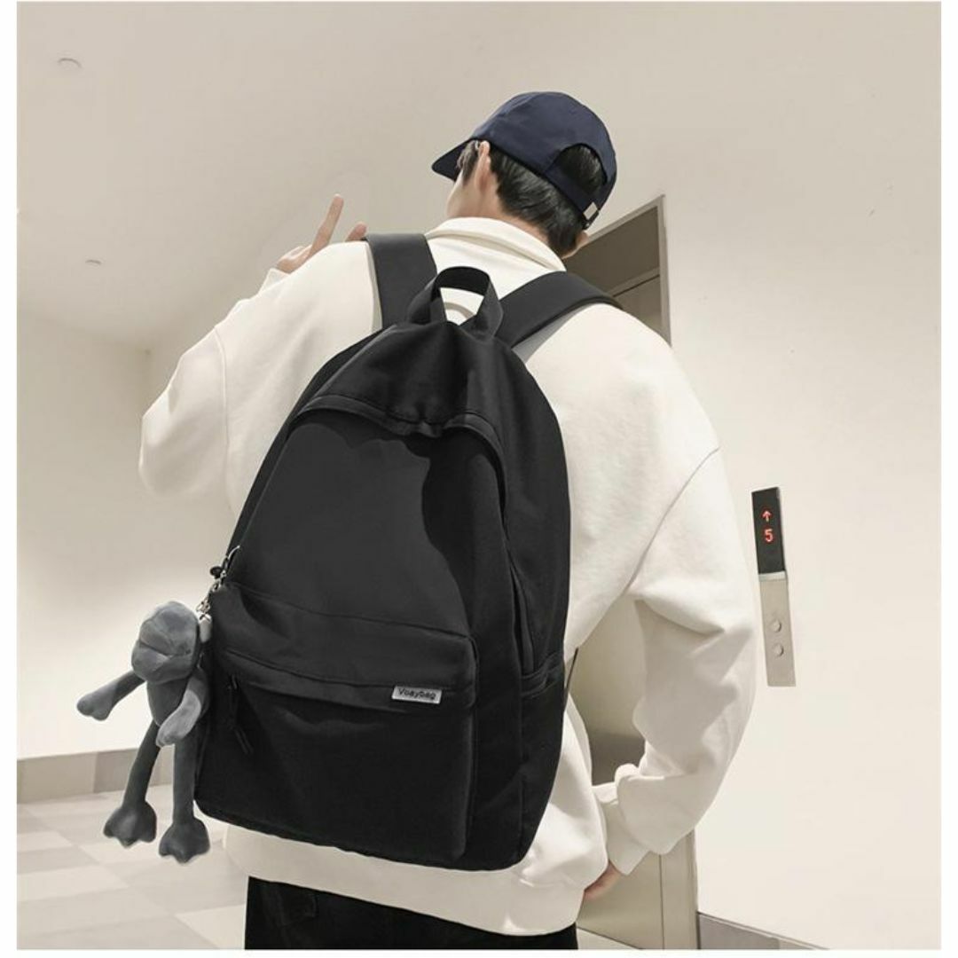 リュック　メンズ　レディース　リュックサック　防水加工　黒　韓国　大容量　通学 メンズのバッグ(バッグパック/リュック)の商品写真