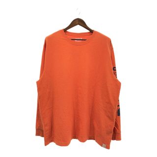 carhartt - Carhartt カーハート ロゴ 長袖Ｔシャツ アメカジ オレンジ (メンズ XL) 中古 古着 Q2995