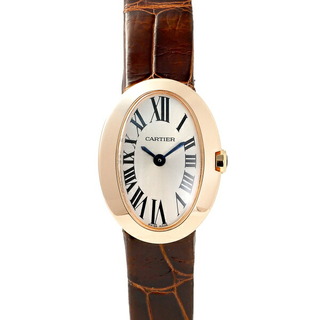 カルティエ(Cartier)のカルティエ Cartier ベニュワール ミニ W8000017 シルバー文字盤 中古 腕時計 レディース(腕時計)