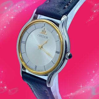 セイコー(SEIKO)の《美品　稼動品》　セイコー　クレドール　18金ベゼル　レディース腕時計　クォーツ(腕時計)