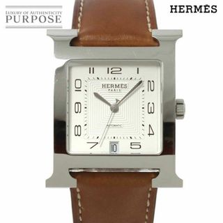 エルメス HERMES Hウォッチ HH2 810 メンズ 腕時計 デイト シルバー 文字盤 オートマ 自動巻き ウォッチ H Watch VLP 90230046