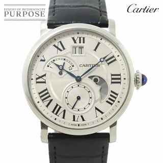 カルティエ(Cartier)のカルティエ Cartier ロトンド ドゥ カルティエ グランドデイト レトログラード W1556368 メンズ 腕時計 自動巻き Rotonde VLP 90230336(腕時計(アナログ))