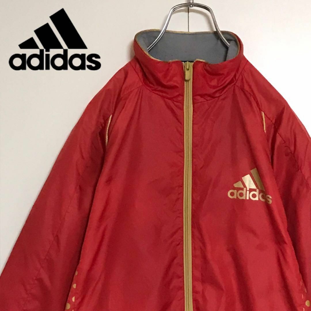 adidas(アディダス)の【ドット柄】アディダス　ワンポイントロゴ入りジャージ　快適素材　C378 メンズのトップス(ジャージ)の商品写真