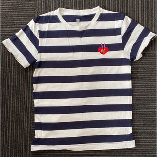 Design Tshirts Store graniph - グラニフ　ボーダーTシャツ　はらぺこあおむし　140センチ