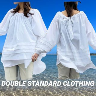 ダブルスタンダードクロージング(DOUBLE STANDARD CLOTHING)のダブルスタンダードクロージング　バックリボンブラウス　新品タグ付き(シャツ/ブラウス(長袖/七分))