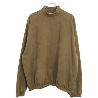 Sasquatchfabrix. サスクワッチファブリックス 21AW SYNTHETIC SUEDE MOCK NECK CUTSEWN シンセティックスウェードモックネックカットソー ブラウン XL 21AW-CSL-001(スウェット)