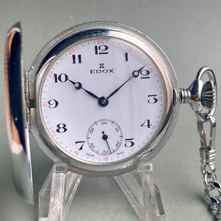 EDOX - 【動作品】エドックス EDOX アンティーク 懐中時計 手巻き ハンターケース