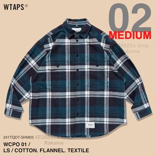 ダブルタップス(W)taps)のWTAPS WCPO 01 LS COTTON FLANNEL シャツ M(シャツ)