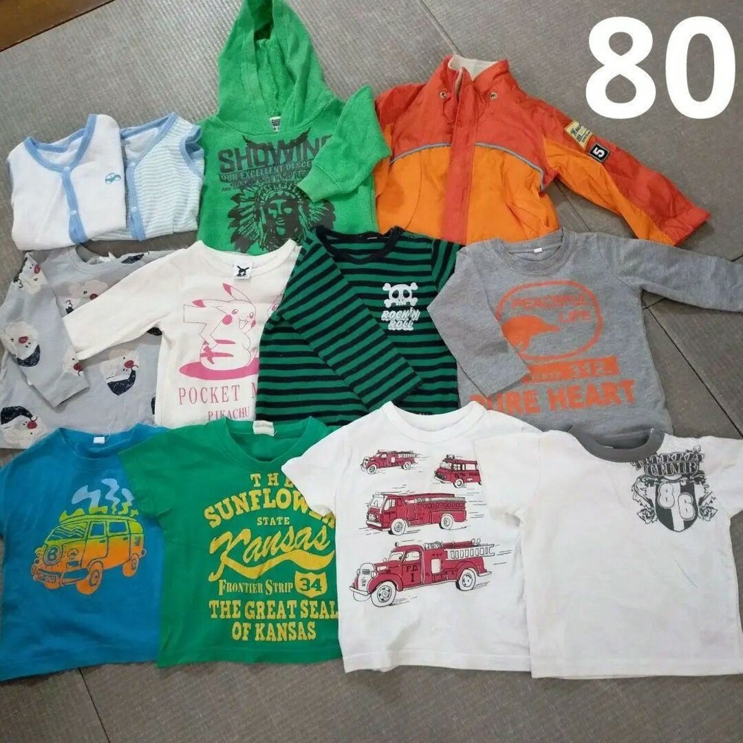 babyGAP(ベビーギャップ)の男の子　80 まとめ売り キッズ/ベビー/マタニティのベビー服(~85cm)(Ｔシャツ)の商品写真