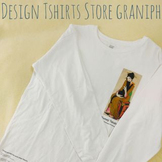 グラニフ(Design Tshirts Store graniph)のgraniph グラニフ 竹久夢二 Tシャツ 長袖 大きめ(Tシャツ/カットソー(七分/長袖))