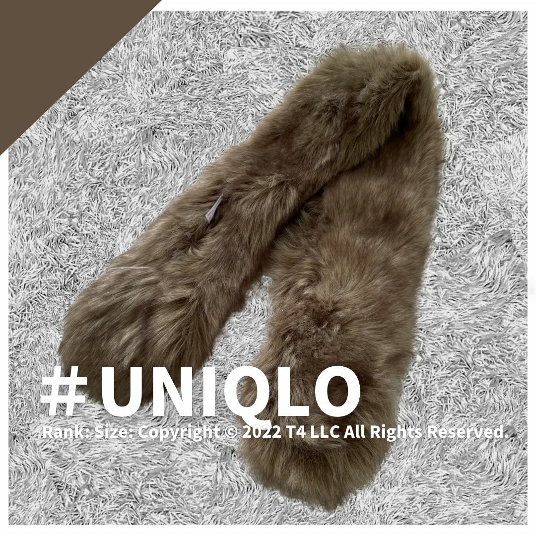 UNIQLO(ユニクロ)のユニクロ UNIQLO 新品未使用 ファータッチマフラーティペット ✓2122 レディースのファッション小物(マフラー/ショール)の商品写真